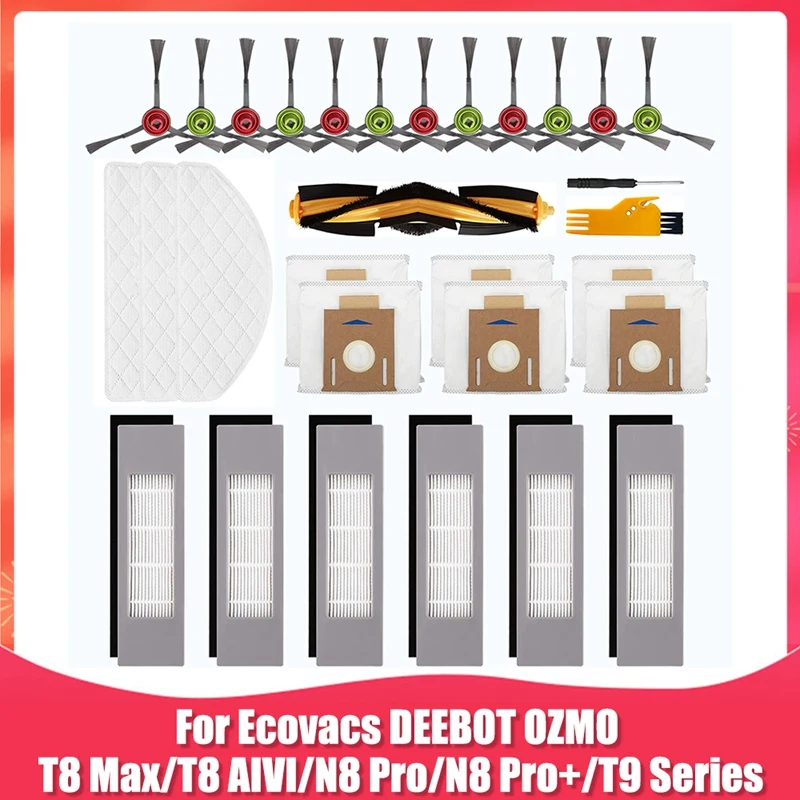 

Сменный Набор аксессуаров для робота-пылесоса Ecovacs DEEBOT OZMO T8 AIVI T8 Max N8 Pro/N8 Pro +