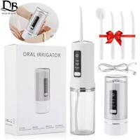 3 modes portable oral irrigator 230ml collapsible dental water flosser usb charge irrigator dental water floss tip teeth cleaner