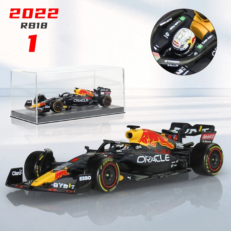 Bburago 1:43 2022 Red Bull RB18 1#33#11# Driver Helmet F1 Champion Formula Car Mercedes 44#Static Diecast Model Toy Gift - купить по