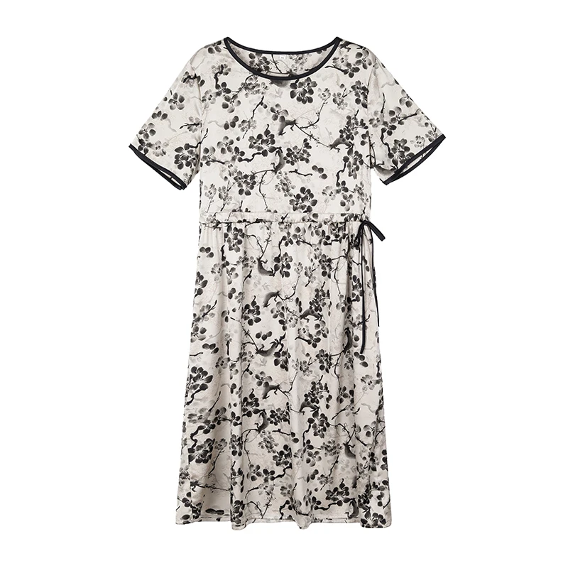 Летняя одежда для мам платье новая мода Xiangyun длинное с цветочным принтом женщин