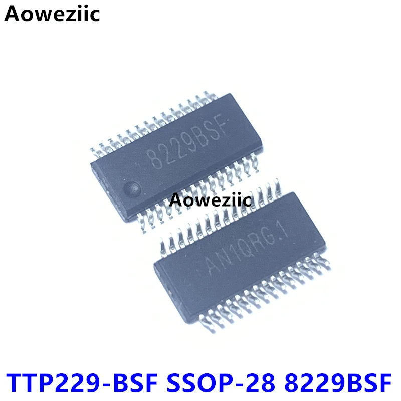 

TTP229-BSF silk screen 8229BSF SSOP-28 16 key capacitive touch button sensing chip IC original