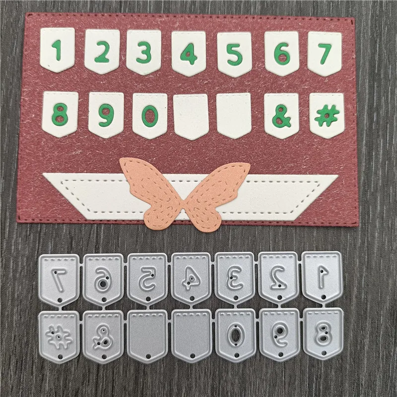 

2021 New Number Metal Cutting Dies Stencil Die Cut Scrapbooking Craft Stamps