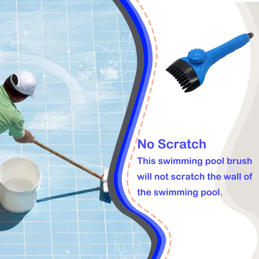 

Pool Brush Firm Structure Multipurpose Flexible Detachable Brushes Scrubbing Device Dirt Remover Handheld Scrubber