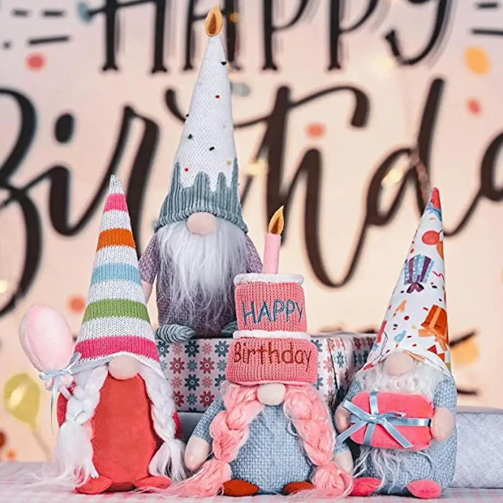 Беслицевая кукла украшение красочные очаровательные гномы на день рождения