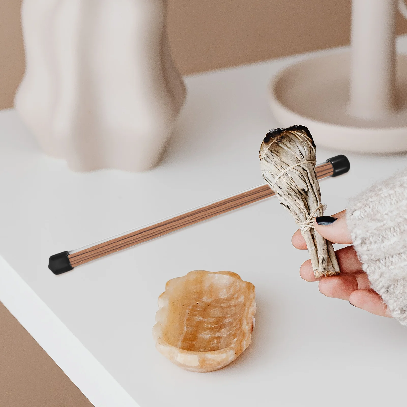 6 шт. канистра из агарового дерева жесткие трубки для хранения прозрачные круглые