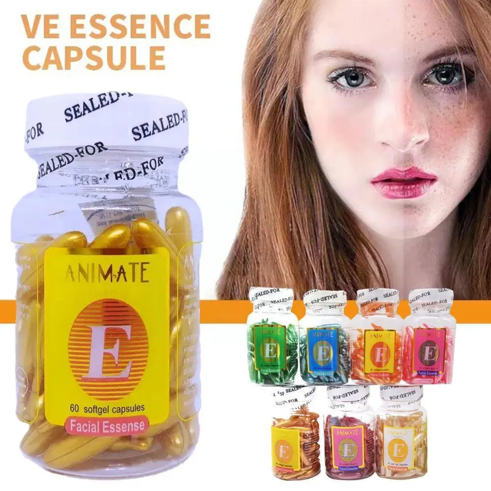

Vitamin E Essence Capsules Serum Spot Acne Removing Care VE Whitening Freckle Skin Cream 90Pcs Essence Face Extract P9I9