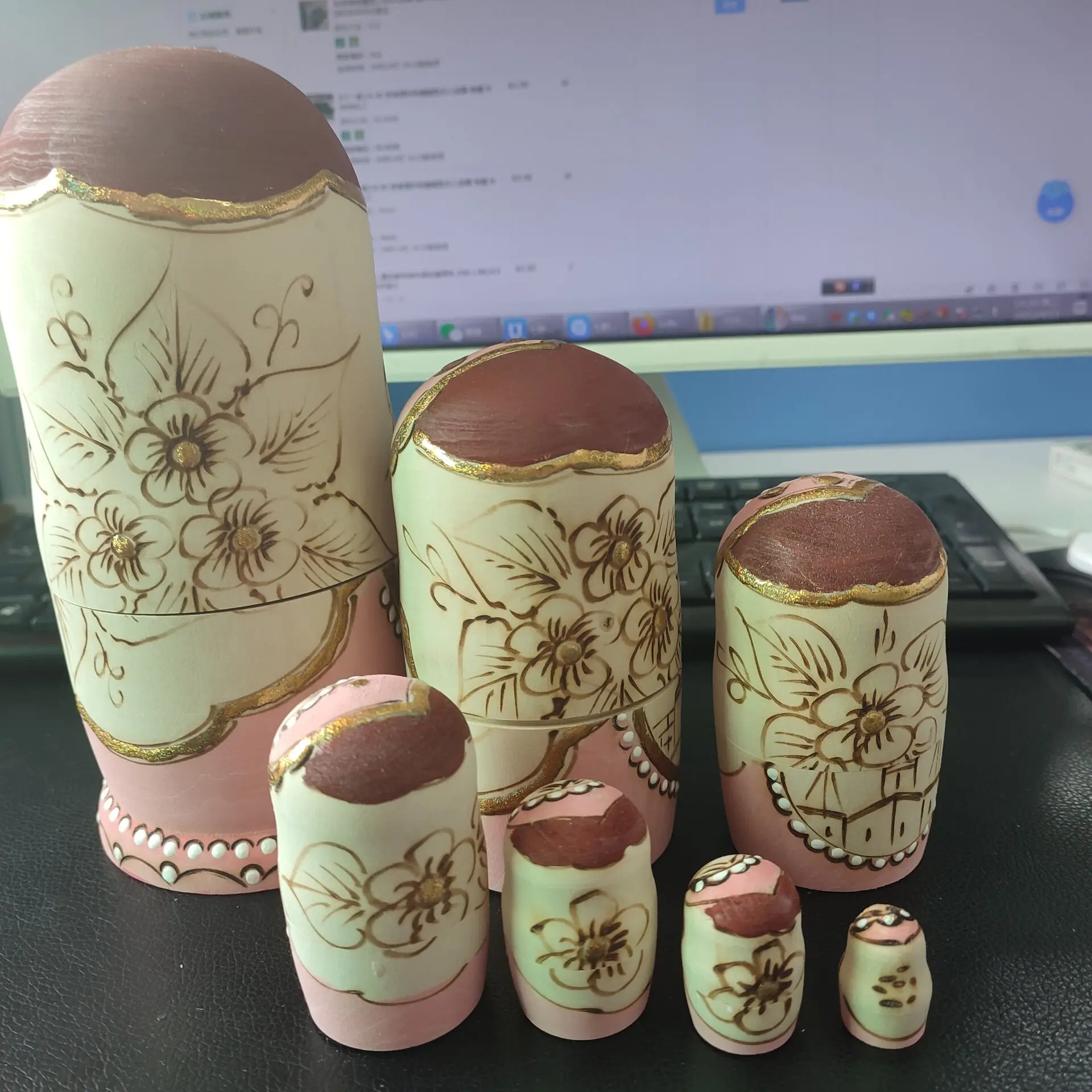 Коллекция 7 слоев/набор деревянные русские куклы подставка для девушек желающая