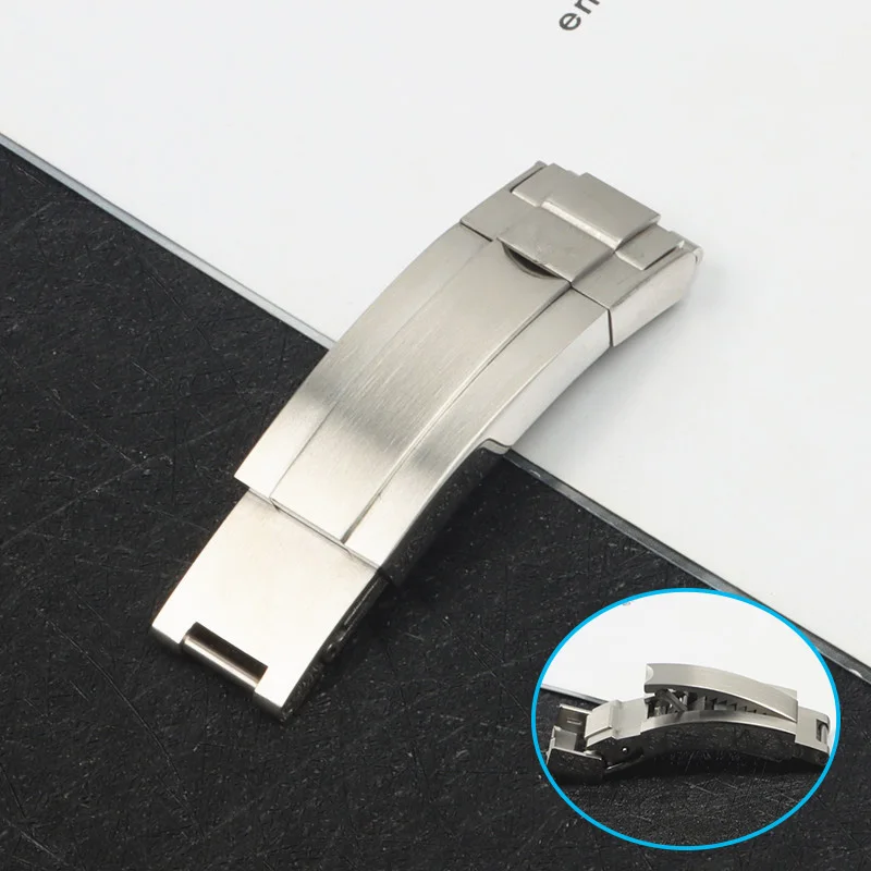 

Top Brand Quality 9mm Combination Folding Slider Buckle Watchband Watch Band Clasp For Role STrap For Daytona Submariner DEEPSEA