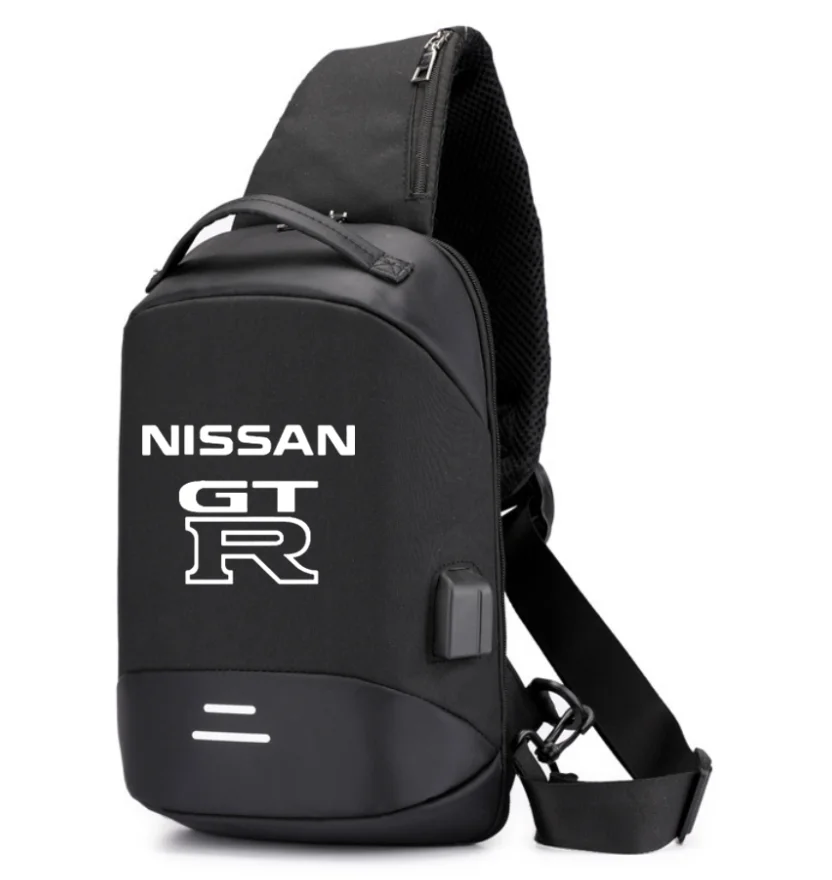 

2022 NEW Men Shoulder NISSAN Icar logo Hiking Backpack Nylon Outdoor Camping Trekking Chest Sling Bag