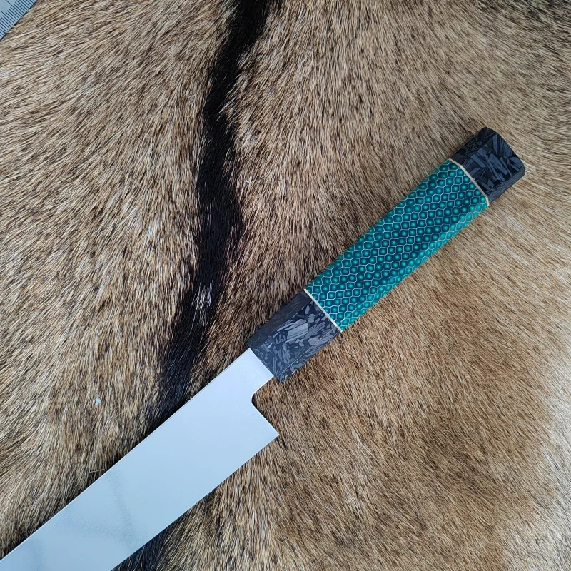 Нож Yusheng нож с рыбной головкой лезвие из сырой ивы поварской двухцветная ручка