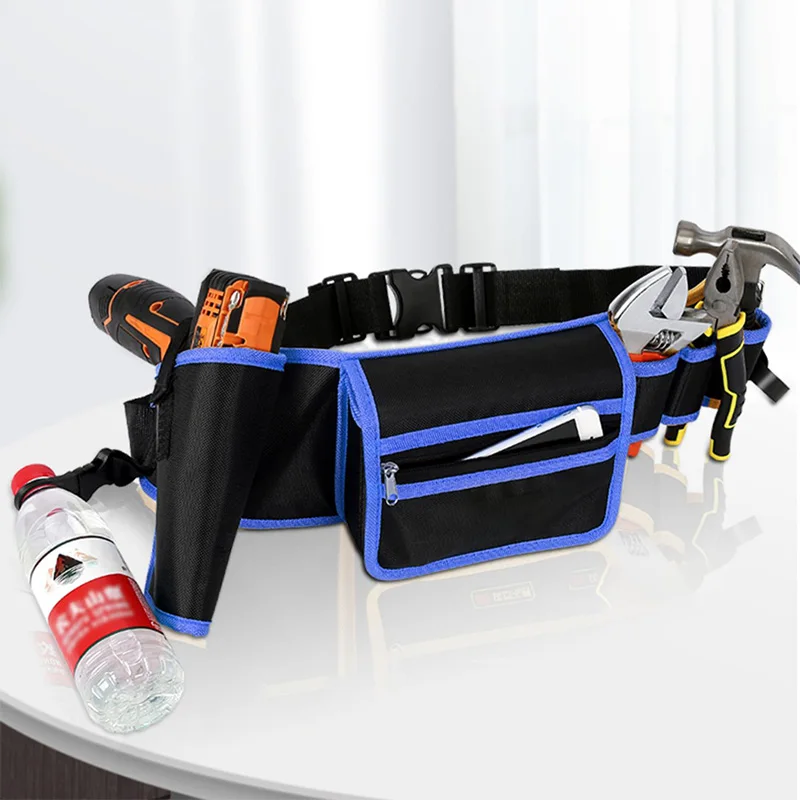 

Multifunctional Electrician Tool Bag Wear-resistant Oxford Cloth Tools Belt Bags Screwdriver Hardware Storage Bag Hanging Bags
