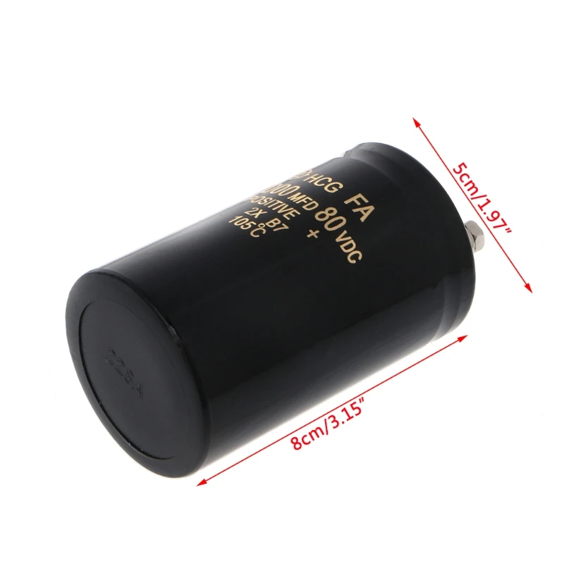 Электролитический винтовой конденсатор ёмкость 0.165 - 105 мкФ