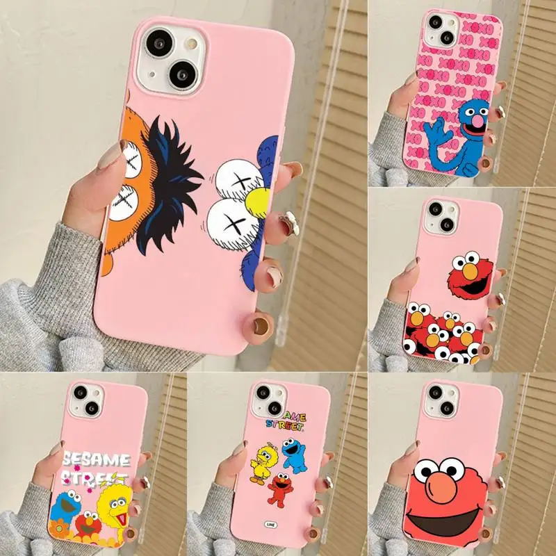 

Cartoon Sesame Street Phone Case For Iphone 7 8 Plus X Xr Xs 11 12 13 Se2020 Mini Mobile Iphones 14 Pro Max Case