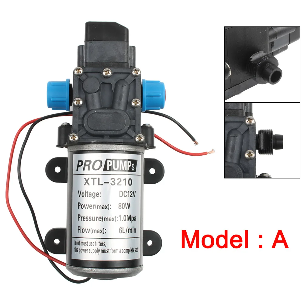 

High-pressure 12V 80W Electric diaphragm pump self-priming DC with pressure switch car washing micro pump