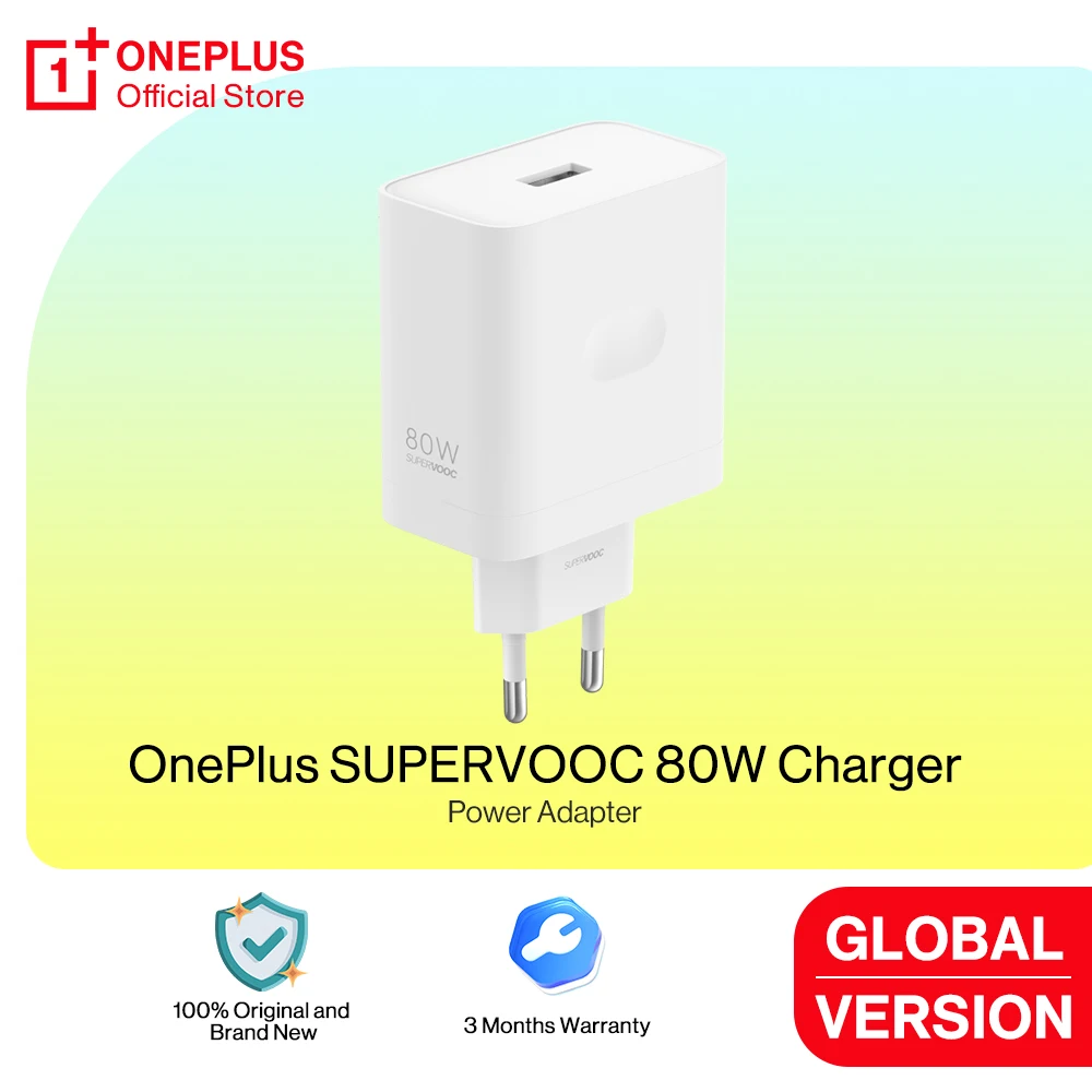 Фото Оригинальное зарядное устройство OnePlus SUPERVOOC, 80 Вт, адаптер питания типа A для OnePlus Nord 15R 5 CE5 13R Pad 3 2 №1