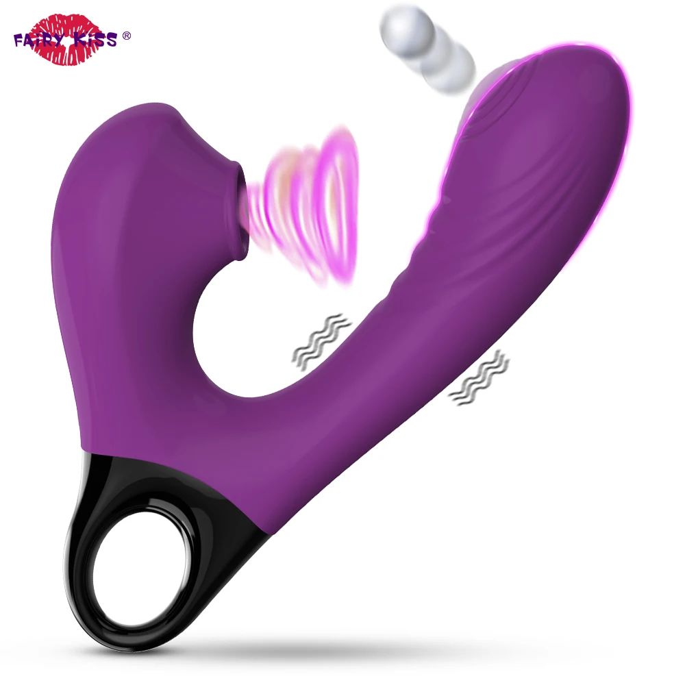 Rechargeable Vibrator 3in1 Sex Toys Clitoris Beating Stimulator For Women Powerful Clit Sucker Vibrating Dildo Funny Adult Goods