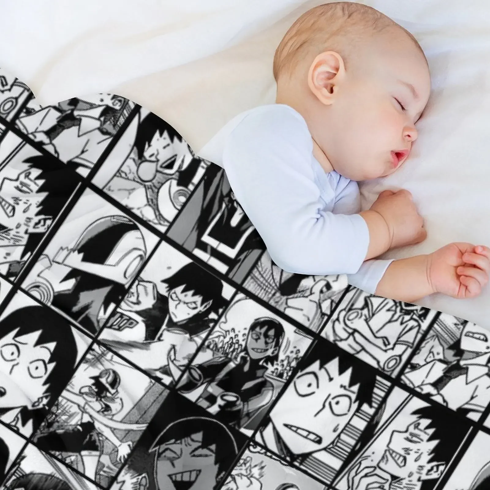 Панели с рисунком комиксов-манга коллаж плед-одеяло для кровати среда тяжелые