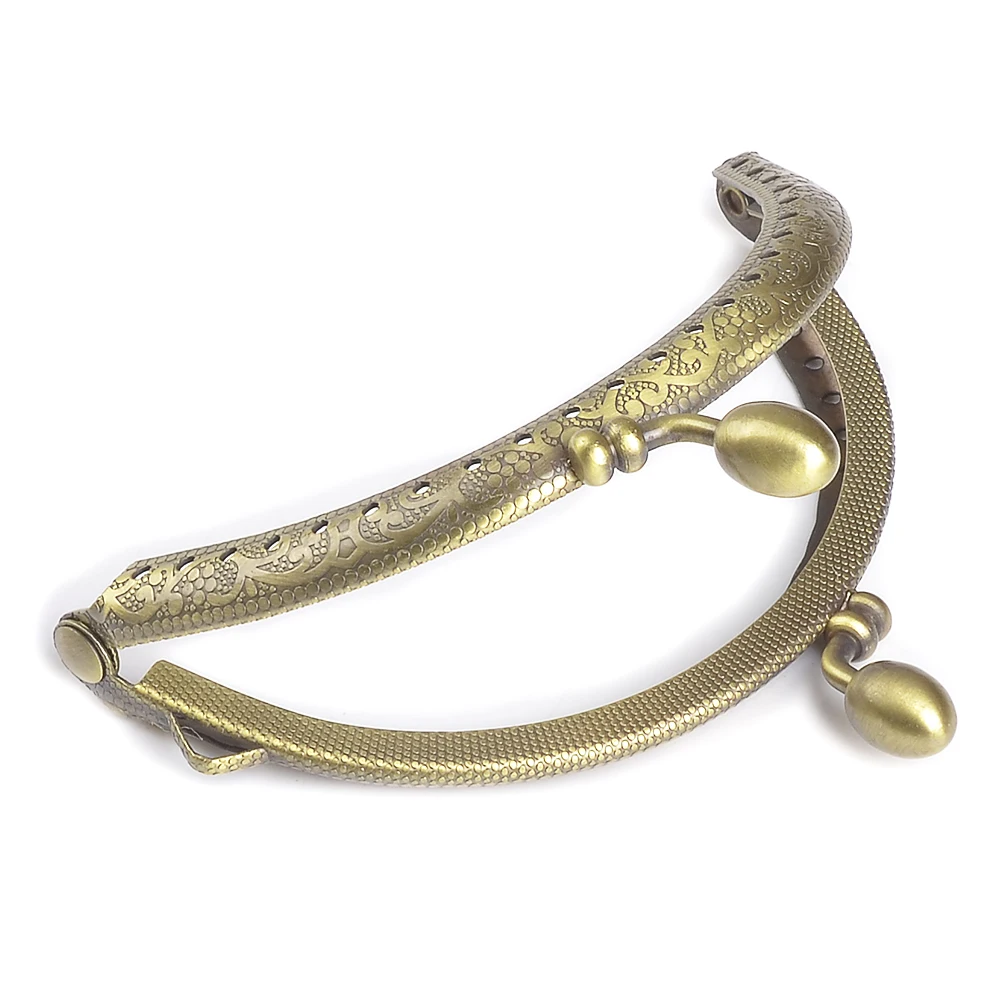 10pcs 8.5cm Clasp Metal Purse Frame for Clutch Bag Handbag Accessories Handle Kiss Clasp Lock Antique Frame For Bags Part