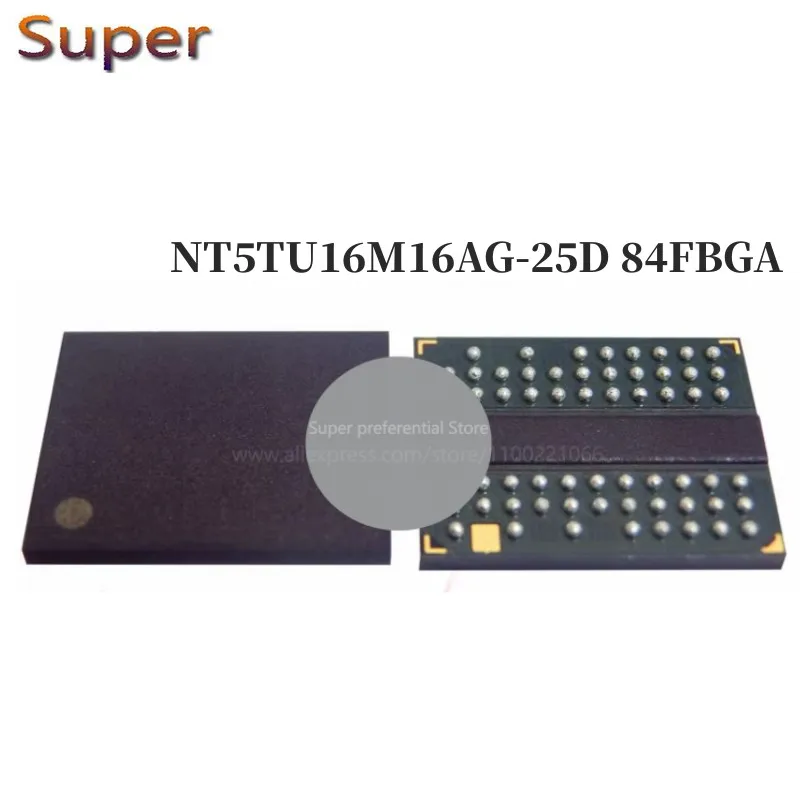 1 шт NT5TU16M16AG-25D 84FBGA DDR2 800 Мбит/с 256 Мб 1 шт NT5TU16M16AG-25D 84FBGA DDR2 800 Мбит/с 256 Мб