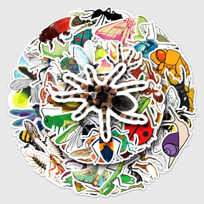 

Наклейки в виде насекомых и граффити, 50 шт.