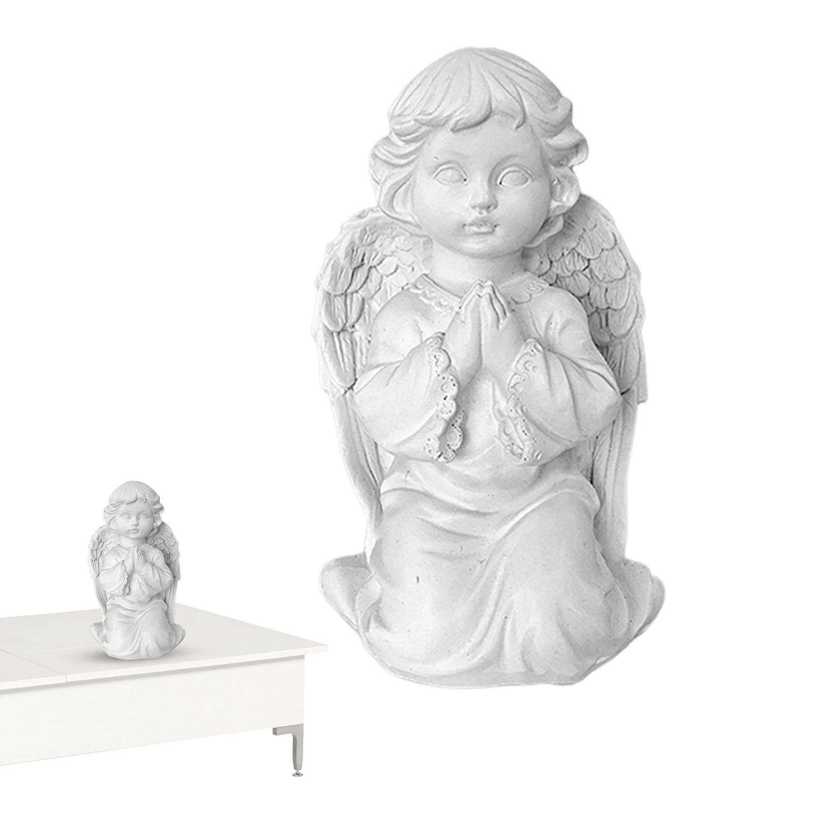 

Angel Statue Resin Angel Desktop Decor Indoor Outdoor Desktop Resin Decor Napping Angel Resin Figurines Cute Napping Angel