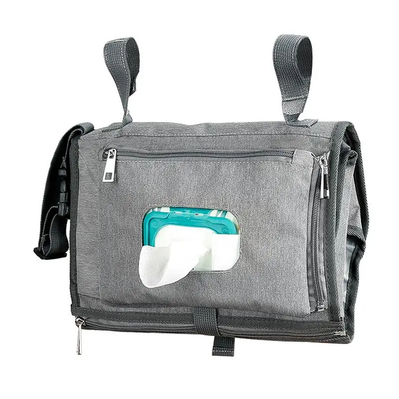 

Universal Baby Stroller Organizer Stroller Accessories Bag Large Capacity Stroller Organizer Bag For Bottle Diaper Phone Toys