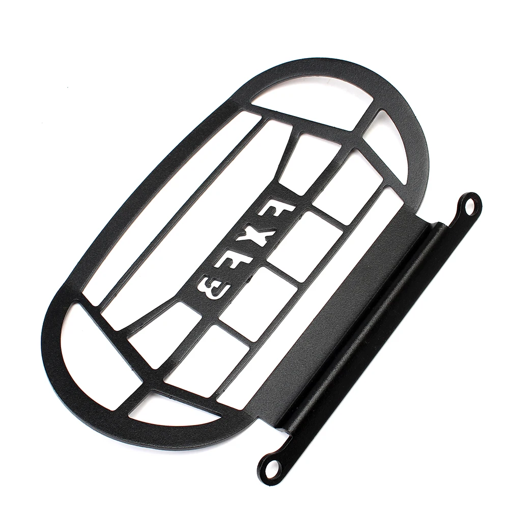 1X Black Headlight Grill Cover For Harley Softail M8 Fat Bob FXFB 18-22 Retro Protector Vintage Light Lamp |