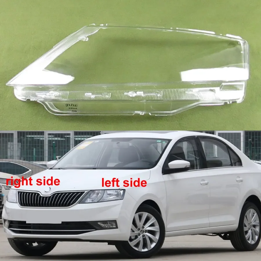 

For Skoda Rapid 2018 2019 Headlight Cover Shade Headlamp Shell Transparent Lens Plexiglass Replace The Original Lampshade X