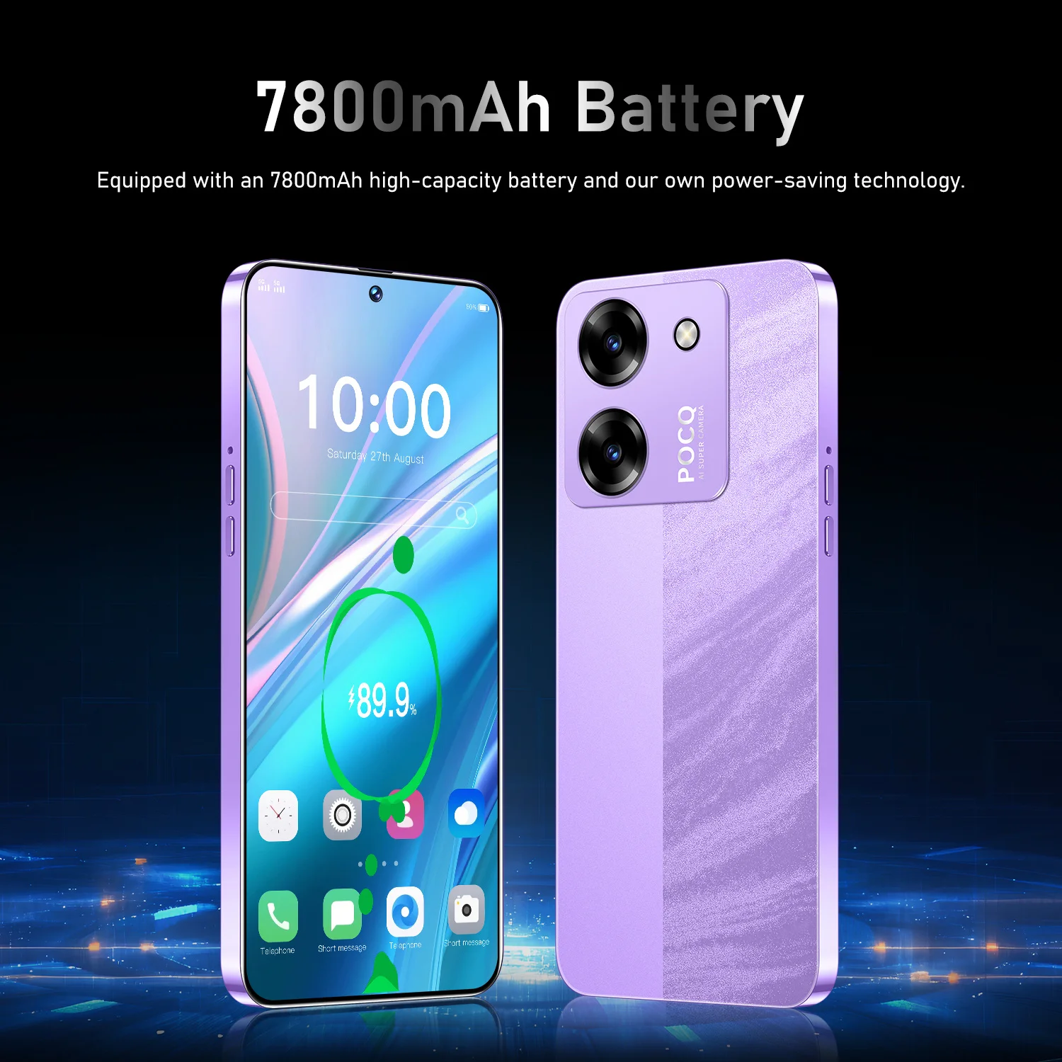 Фото Горячая новинка 2026: M7 Pro, оригинальная глобальная версия, интеллектуальный процессор Snapdragon 8 Gen3, аккумулятор 7800 мАч, две SIM-карты, двойной режим ожидания №2