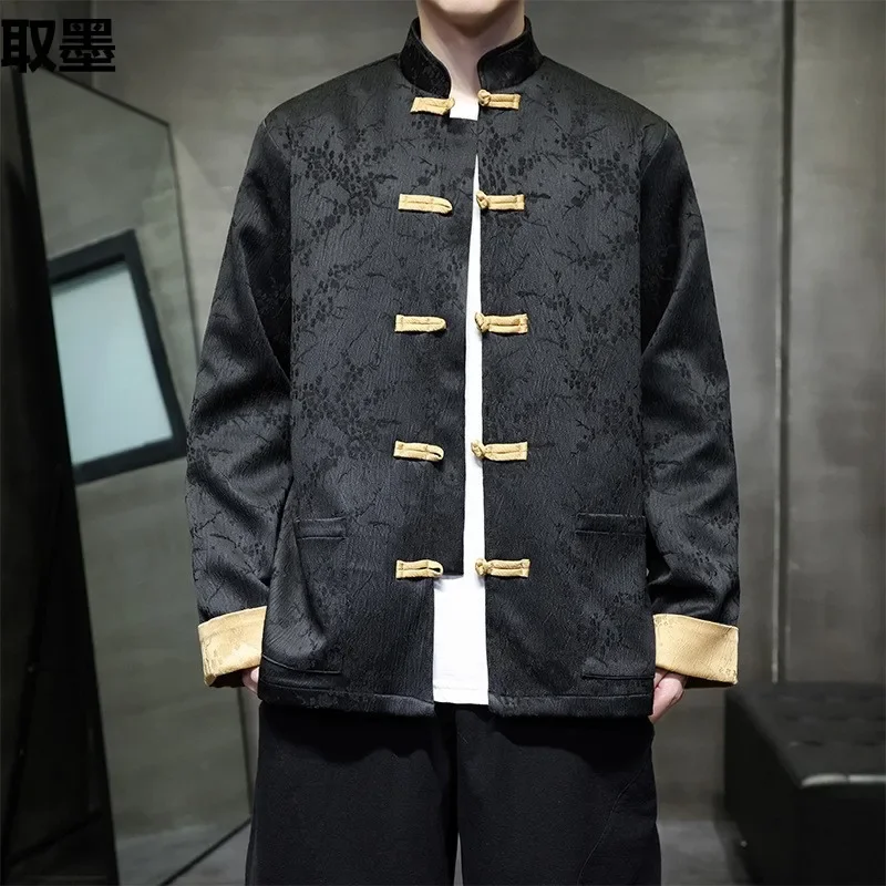 Весна-лето мужская одежда в китайском стиле жаккардовый жилет винтажный новый