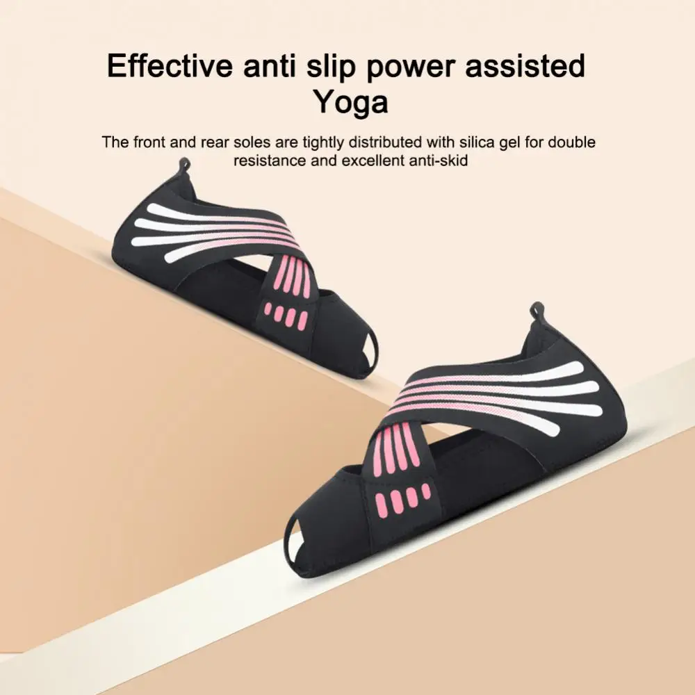 

Pilates Dance Socks Indoor Non-slip Yoga Shoes Anti-skid Gym Socks Yoga Fitness Socks Five Toe Backless Fitness Accessories