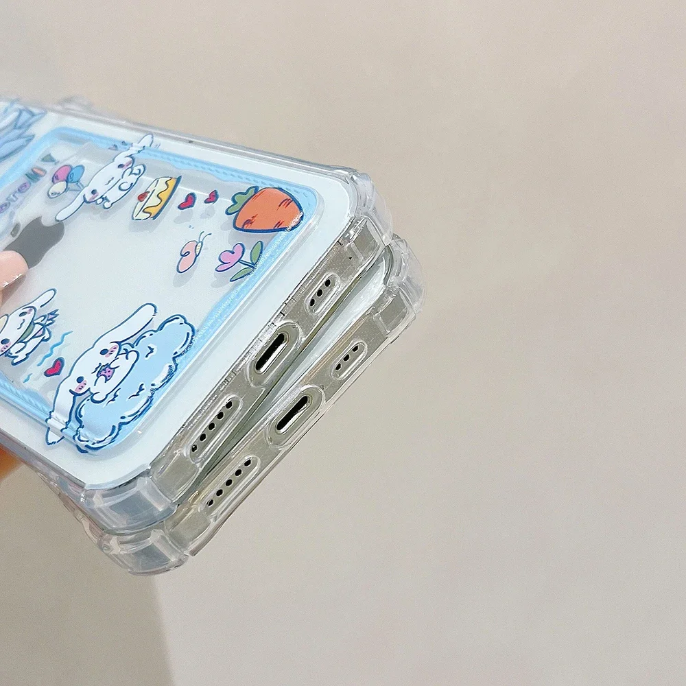 Sanrios Cinnamorolls pompurins чехол для телефона с отделением карт Samsung S24 S23 S22 S21 S20 FE Plus Ultra M33 M53