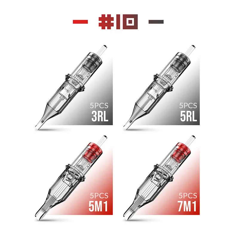 Cartridge Tattoo Needles RL Disposable Sterilized Safety Needle for Machines Grips 20pcs/lot 0.35mm |