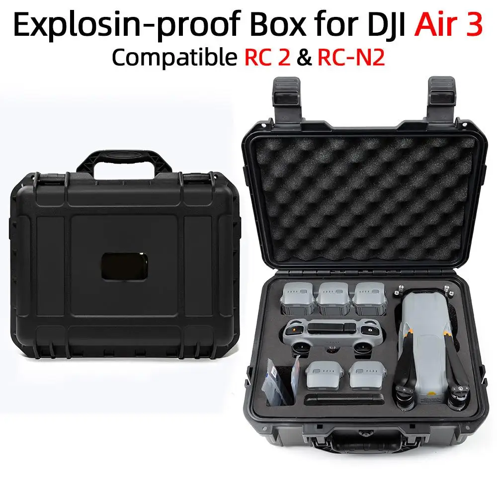 

Handheld Explosion Proof Box For DJI Air 3 Drone Protective Case Portable Storage Bag Large Capacity Drone Accessories Orga O0Z4