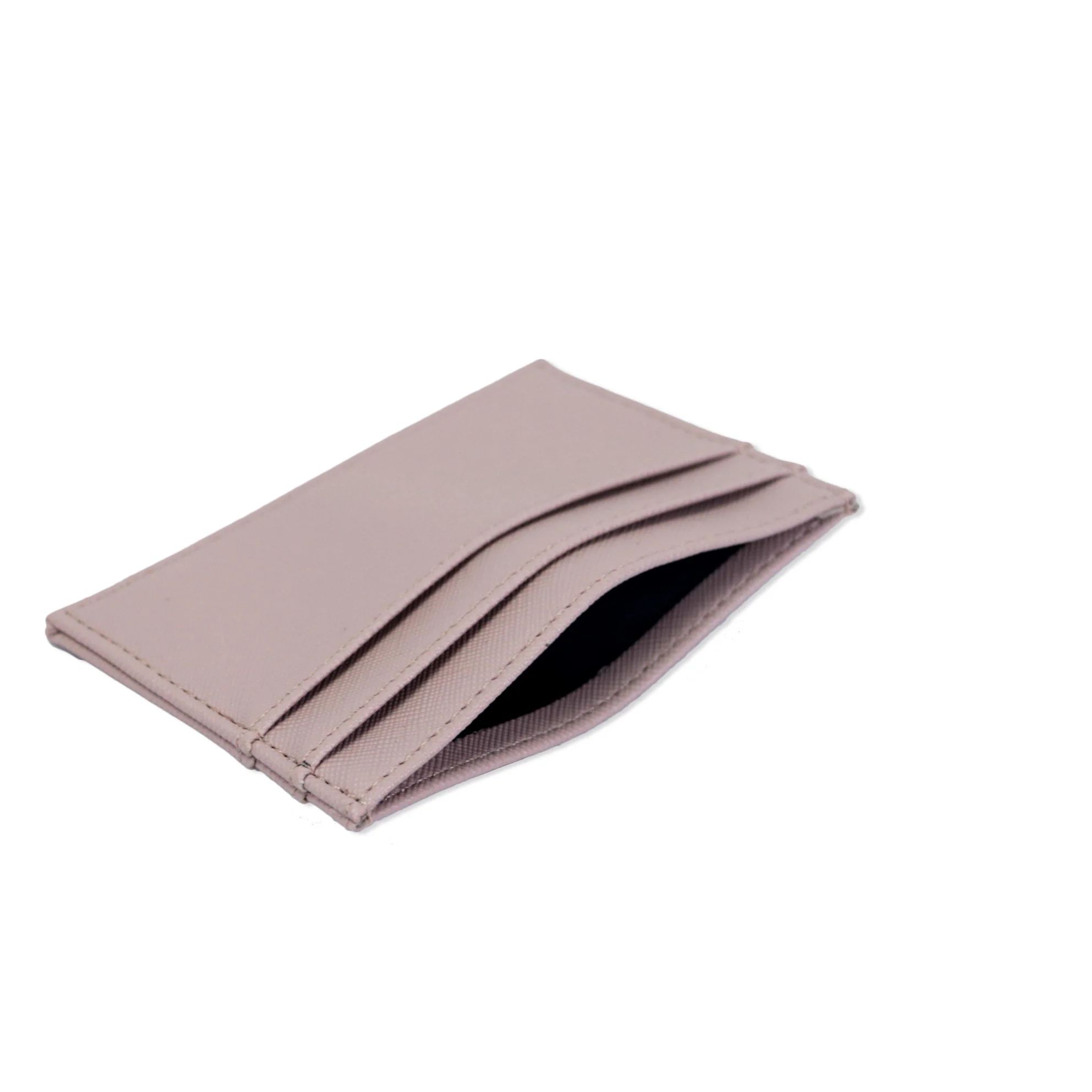 Free Custom Initial Letters Dropshipping Slim RFID Blocking Wallet Saffiano PU Leather Credit Card Holder ID Card Case Gift