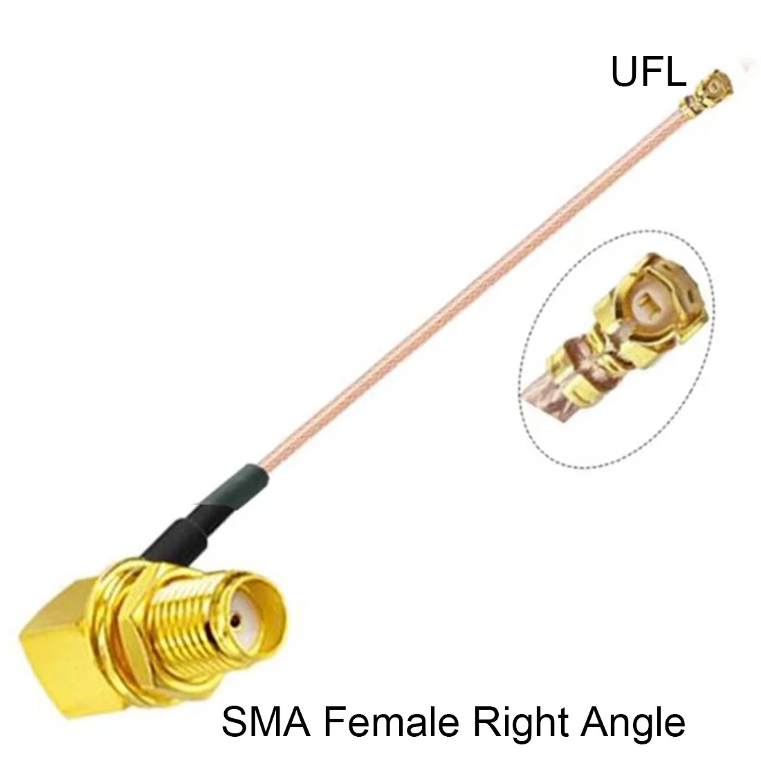

DexMRtiC адаптер SMA гнездо под прямым углом к U.FL RG178