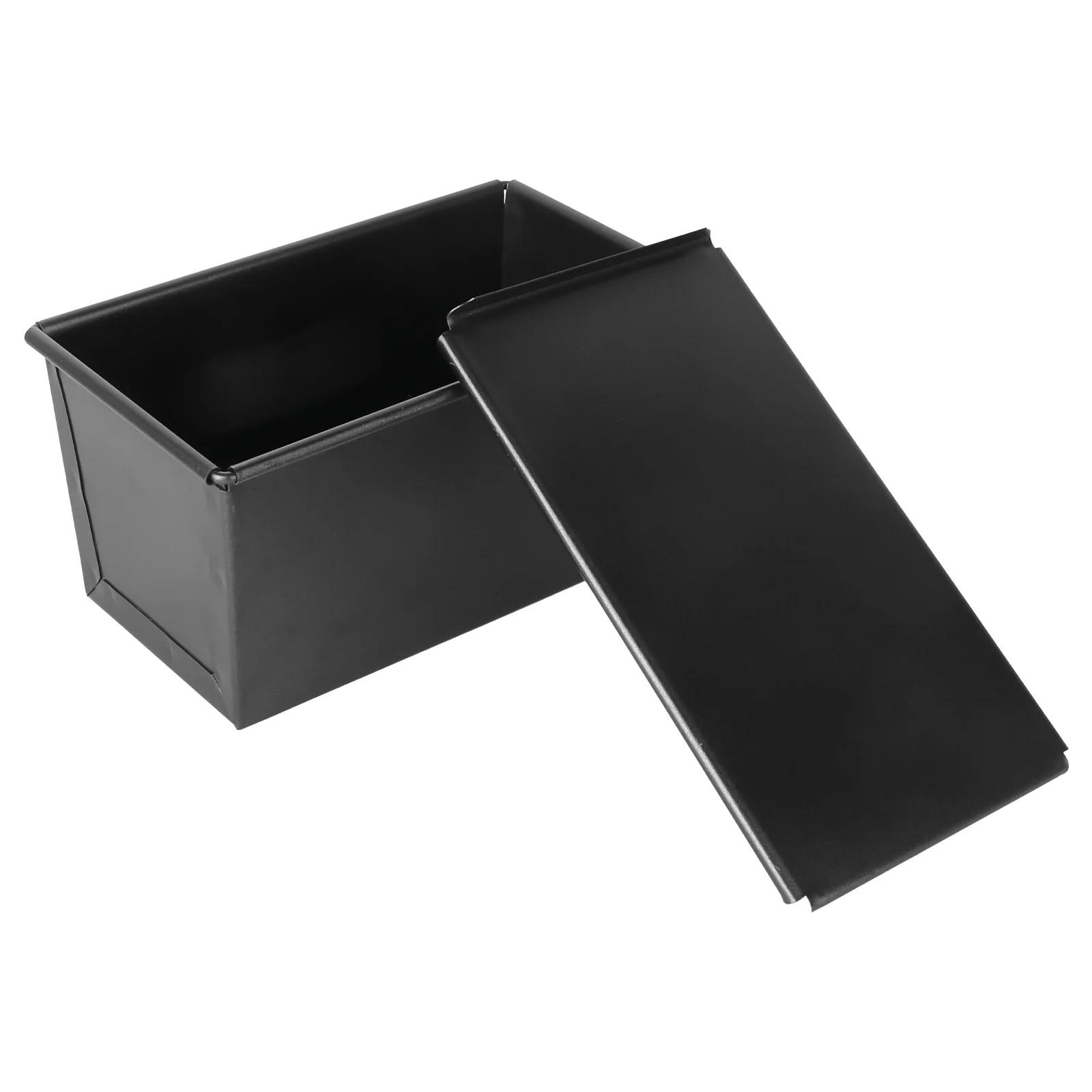 

Black Loaf Pan With Lid Rectangular Bread Pan 250g Mold Cheesecake Pan Non Cake Mold For Pies Muffin Cakes Dessert Tray