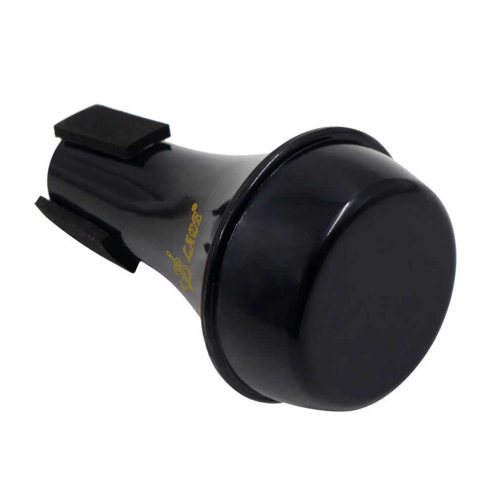 Тompette Mute Horn Музыкальный инструмент Аксессуар Педаль Алюминиевая труба Черный