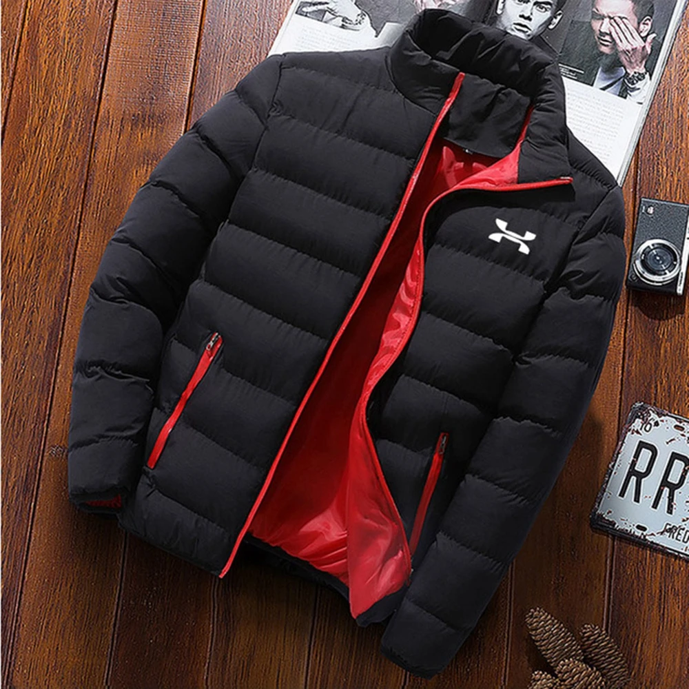 

2023 New Autumn/Winter Thickened Sports Cotton Coat Men's Standing Collar Open Outdoor Cotton Coat Casual Warm Cotton Coat