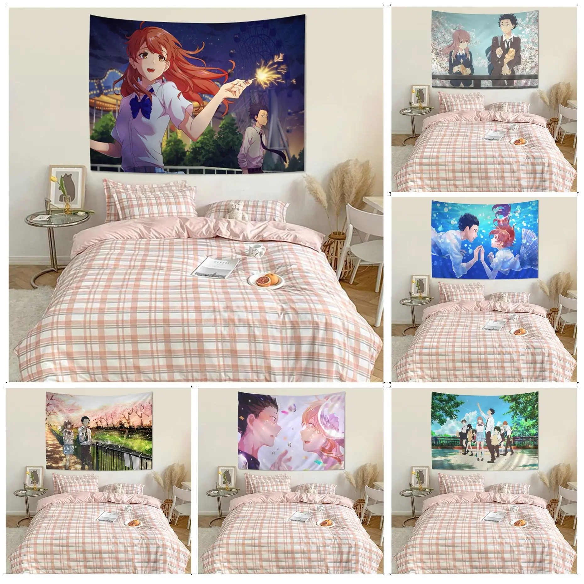 

A Silent Voice Hippie Wall Hanging Tapestries Hanging Tarot Hippie Wall Rugs Dorm Cheap Hippie Wall Hanging