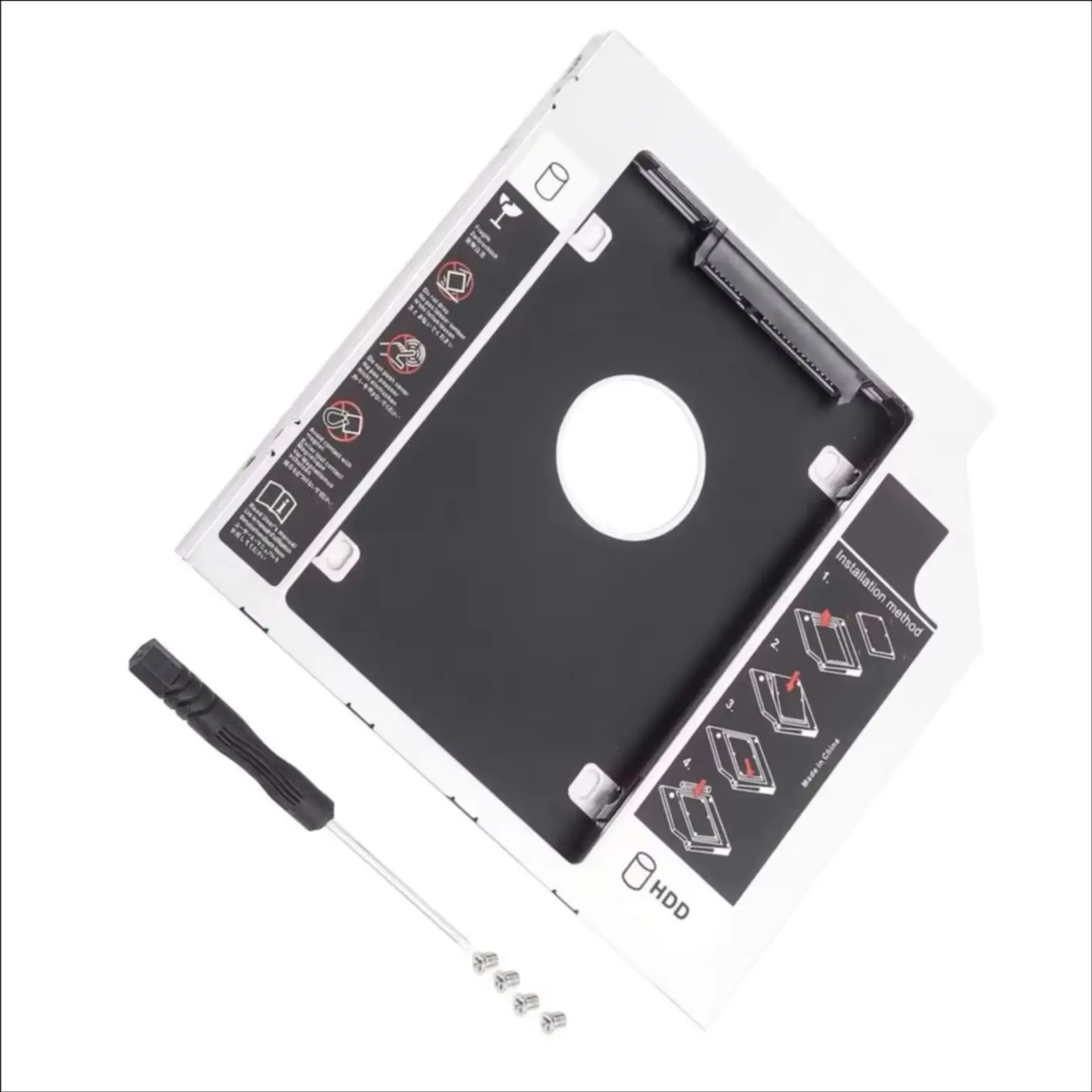 Фото Второй отсек для жесткого диска HDD (оптический отсек) для HP 17-x116dx, 17-f113dx, 15-E033TX, 15-ba077ng, 17-g102AX, 15-ab022ng, 15-ak003ng №5