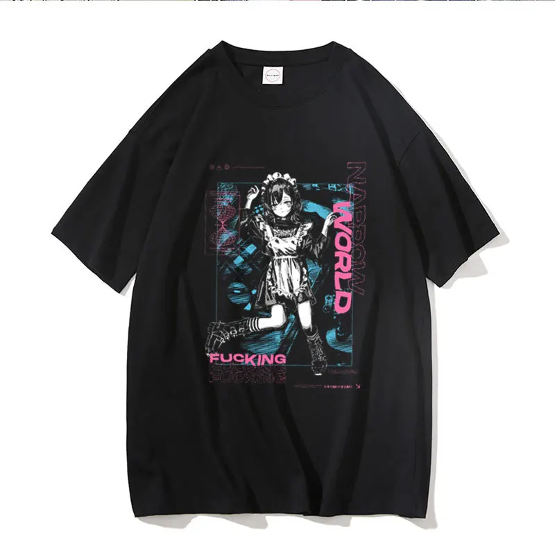 Anime Women T-shirts Short Sleeve Clothes Street Clothes Against The Gods Oversized T-Shirts Spell Printing Clothes Women images - 6