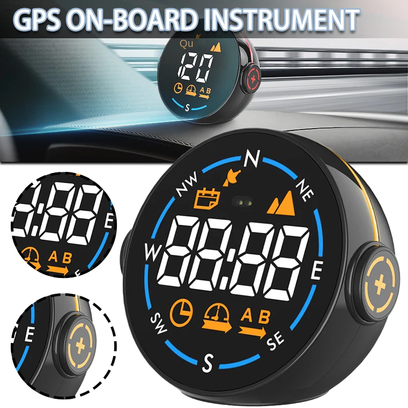 

Автомобильный цифровой GPS-спидометр, 1 шт., дисплей на голову, превышение скорости, миль/км, усталое устройство, автомобильные аксессуары, буд...
