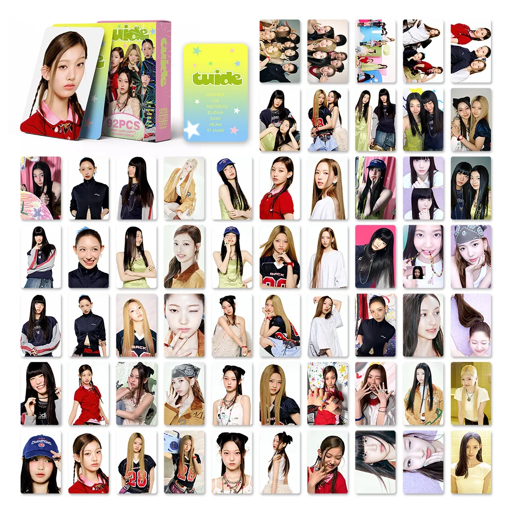 Фото 92 шт./набор Idol TUIDE Новый мини-альбом TUNE&PLAY Ломо-карты Наклейки Открытки SEOHEE S EOYEON ELENA JIA SAKI SEAH YIHANI Подарки для фанатов №2