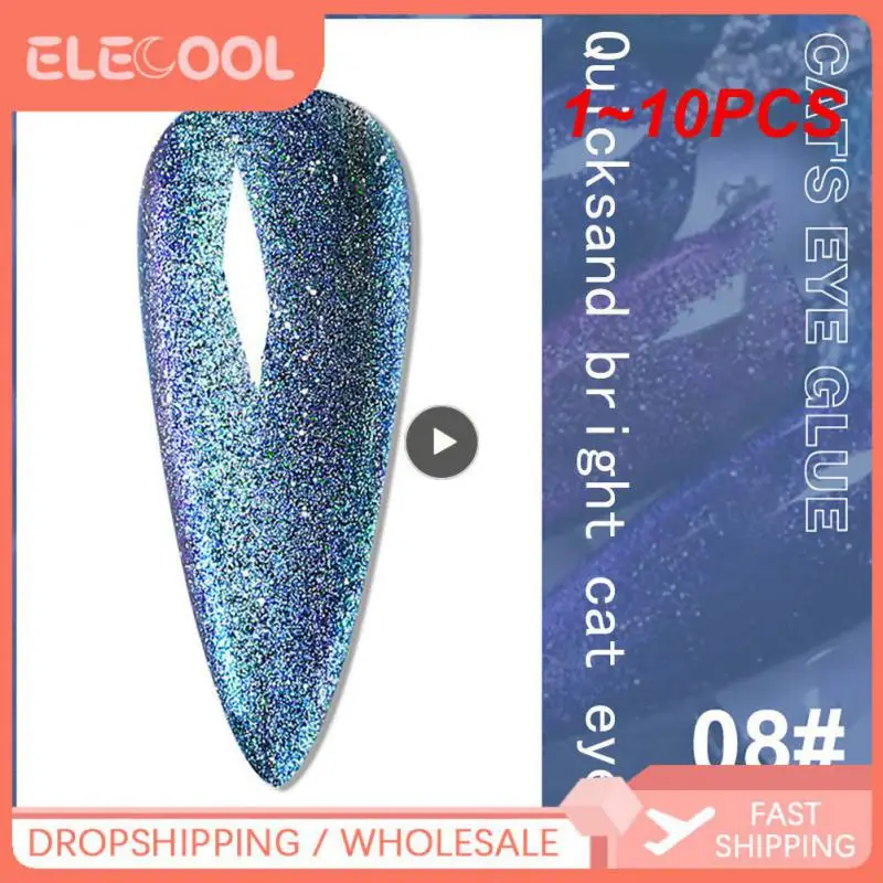 

Разноцветные Блестки для дизайна ногтей, 1-10 шт., 8 мл