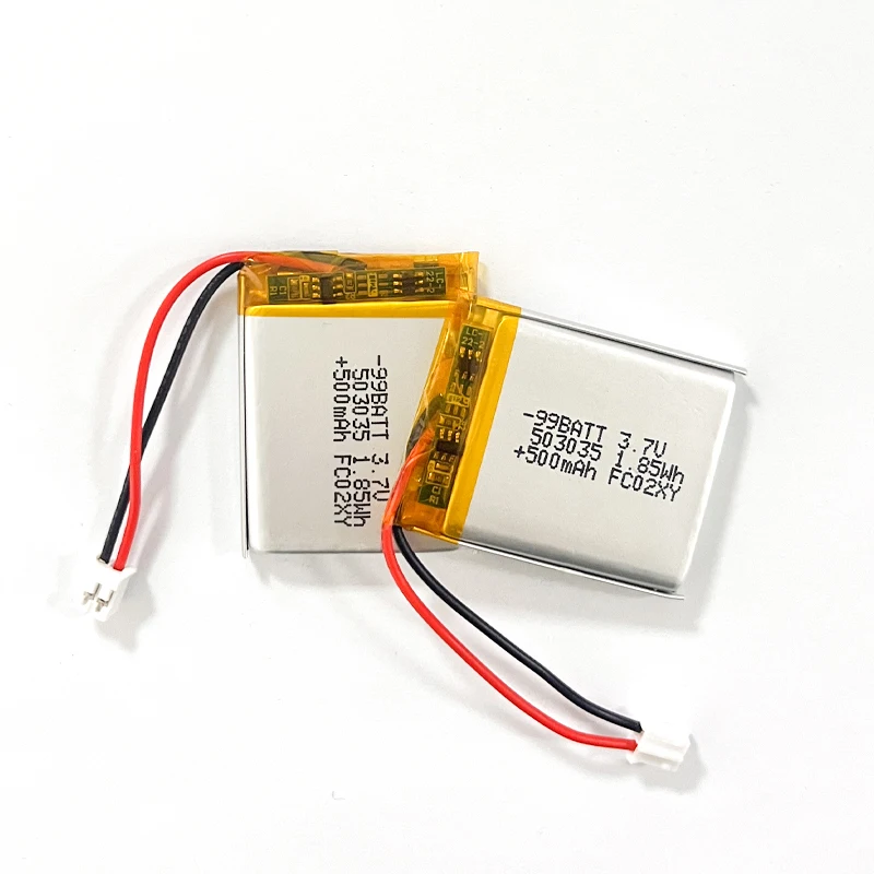 Литий-полимерный аккумулятор 503035 3.7В, перезаряжаемый, 500мАч, для Bluetooth-гарнитур, устройств для поения животных, аудиоустройств, MP3MP4, DVD, GPS-навигаторов (art.: 3920d9782a1ca) - 3920d9782a1ca