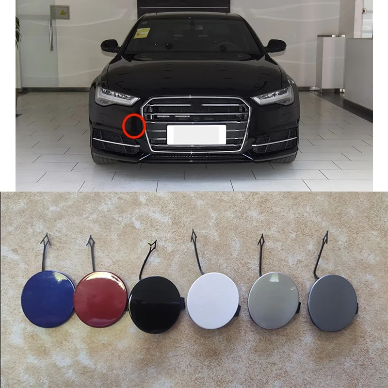 

Auto Front Bumper Towing Tow Hook Eye Cover Cap for Audi A6 S-line Sport 2016 2017 2018 4G0807241G