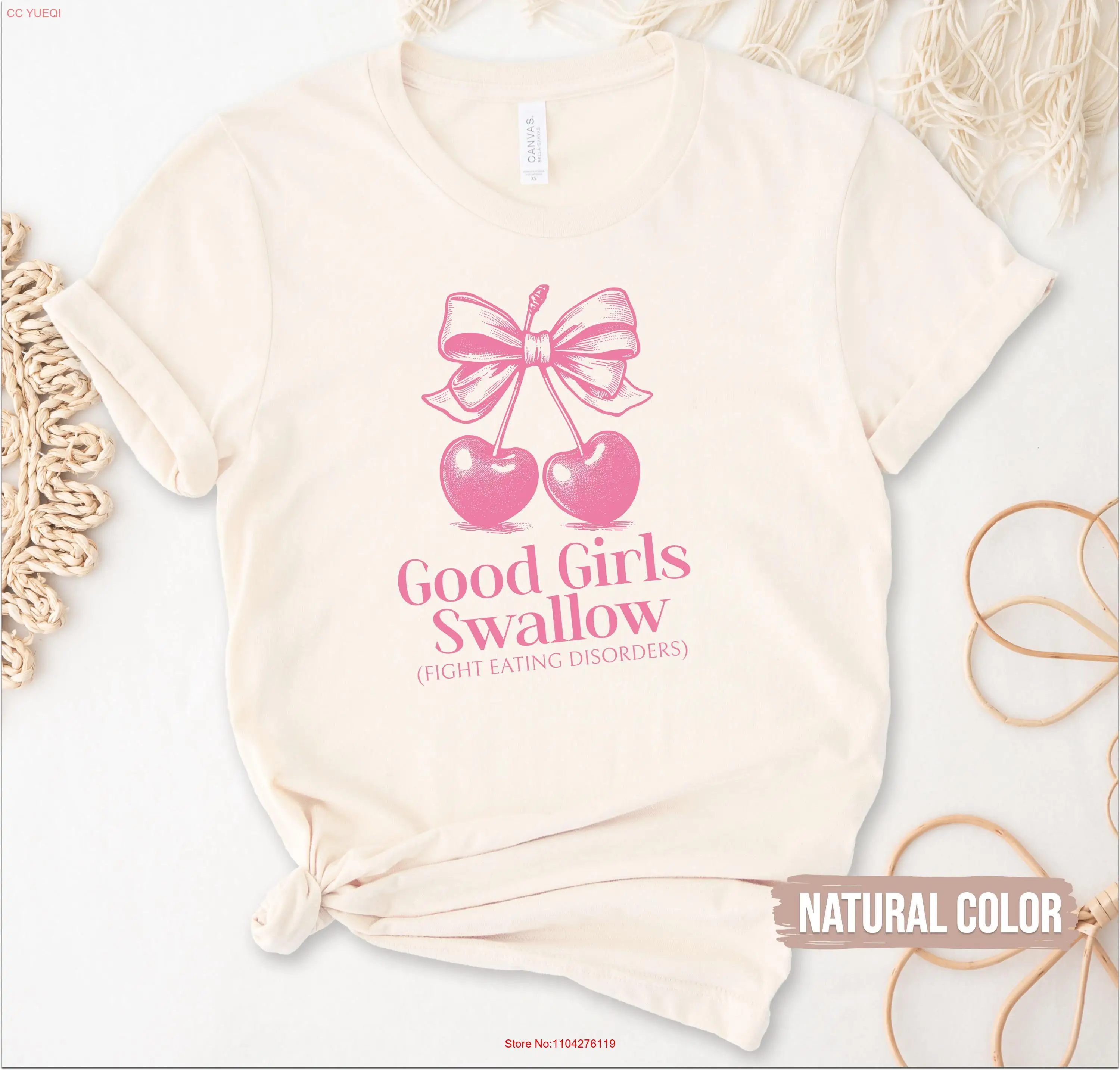 Футболка Good Girls Swallow Fight Eating Disorders NoEnName_Null