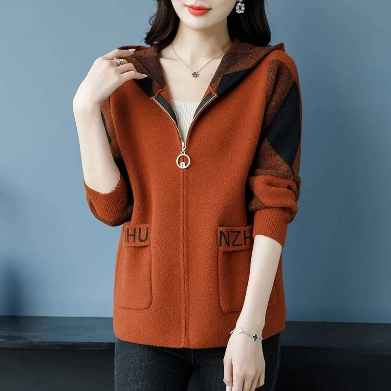 Куртка женская короткая с капюшоном модный Повседневный Кардиган в Корейском