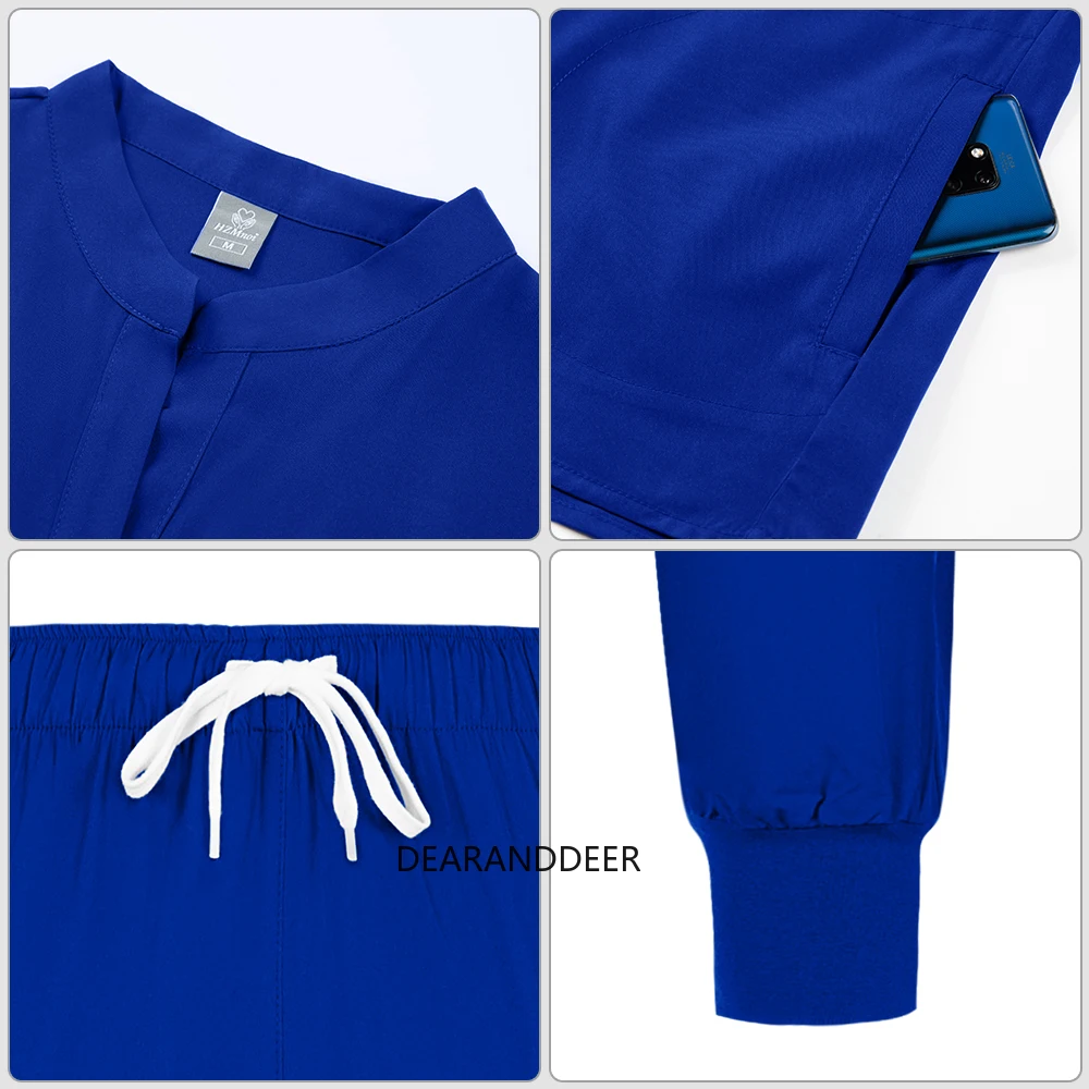 Однотонная униформа для медсестер доктор медсестра медицинские женские